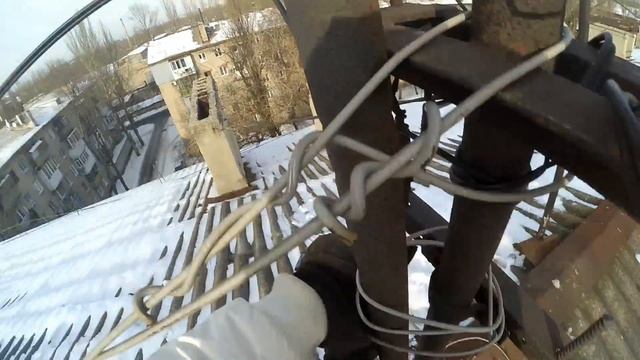 Экстремальная установка УКВ антенны смотреть онлайн