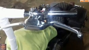 2016 Харлей Роад Кинг. Установка Эйпхангера -6. 2016 Harley Road King. Apehanger installation - 6