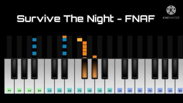 Survive The Night - FNAF Song Piano notes смотреть онлайн