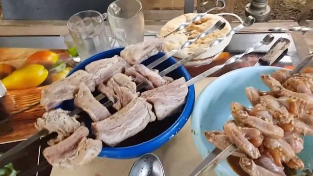 Мясо,картошка,грибы,шашлыки на даче. Отдых на 100%. ENG SUB. смотреть онлайн