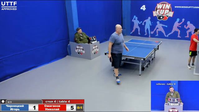 15:00 Чернецкий Игорь 0-3 Ожиганов Николай стол 4 Юг-3 08.02.21 смотреть онлайн