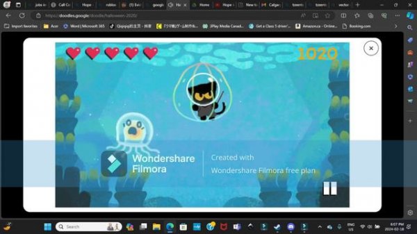 google doodle 2020 Playthrough