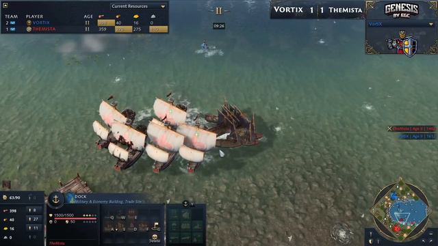 Age of Empires 4 - $20k GENESIS - TheMista vs Vortix - Bo5 Semi-Final смотреть онлайн