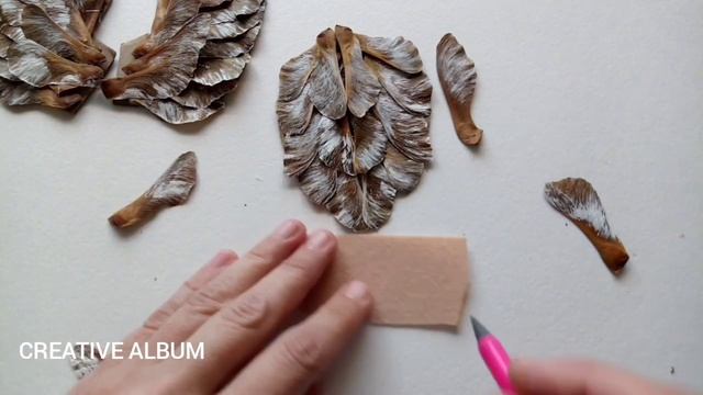 Craft from natural material "Owl". Autumn crafts. смотреть онлайн
