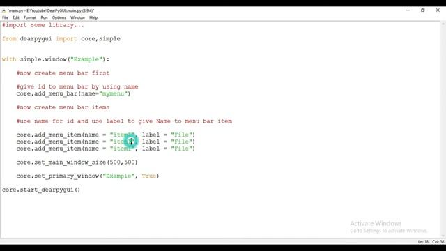 Menu Bar in Dear PyGui | Dear PyGui Tutorial For Beginners смотреть онлайн