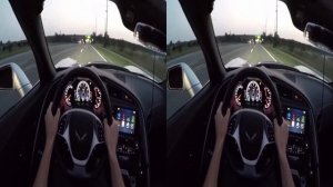 ПРОХВАТ на Chevrolet Corvette POV - Смотреть в VR очках (Google Cardboard, Oculus Rift, VR Box 3D)