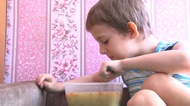 Гороховый суп. Никита любит как готовят в церковной трапезной!