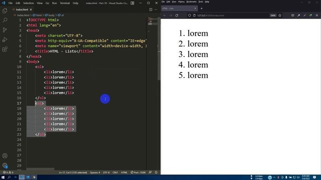 HTML Tutorial for Beginners in Bangla | UL, OL, DL Tags in HTML | Part 10 смотреть онлайн