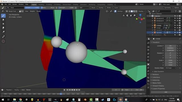 Blender 2.8 Weight Painting In 5 Minutes! смотреть онлайн