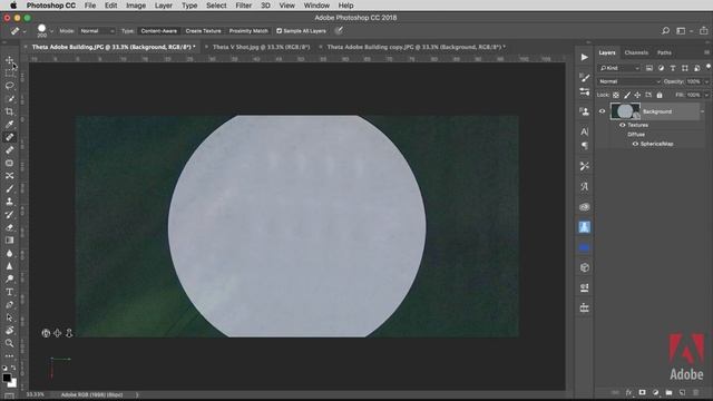 Edit 360 Degree Panoramic Images in Photoshop CC | Adobe смотреть онлайн