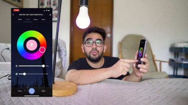 Checkout the CRABTEK LED RGB 10W Smart Bulb! A budget home smart bulb compatible with Alexa!