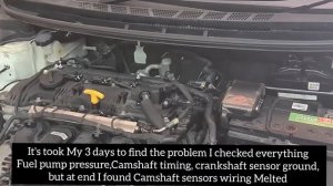 Kia/Hyundai P0340 Camshaft position sensor p0365 circuit Mal Hard to start Check engine on Fixed