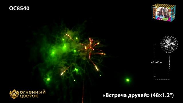 Фейерверк ОС8540 "Встреча друзей" (1,2" х 48 залпов) смотреть онлайн