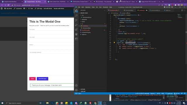 Bricks Builder: CF7 Form inside Modal смотреть онлайн