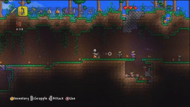 Lets Play Terraria : Xbox 360 Edition | Part 11 Goblin Army Invasion!!! (Goblin battle) смотреть онлайн