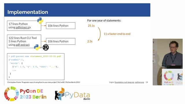 Christopher Prohm: Pragmatic ways of using Rust in your data project смотреть онлайн