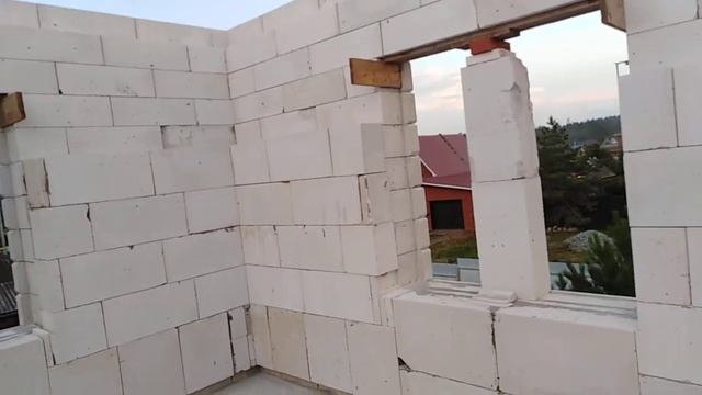 #дешевый фасад дома#снятая фаска#достроил 2 этаж дома из газоблока. смотреть онлайн