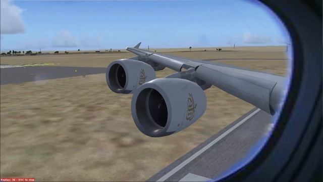 FSX Emirates A380 Cabin View Landing in Dubai (AMD Radeon HD 6700 Series @ AMD Athlon(tm) II x2) смотреть онлайн