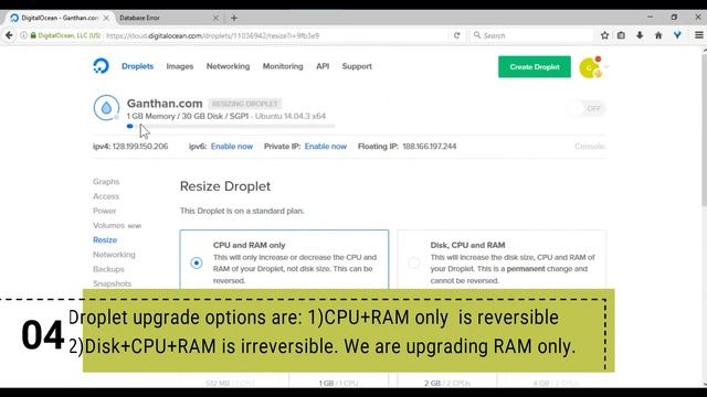 How to upgrade or resize your Digital Ocean Droplet or VPS for better traffic. смотреть онлайн