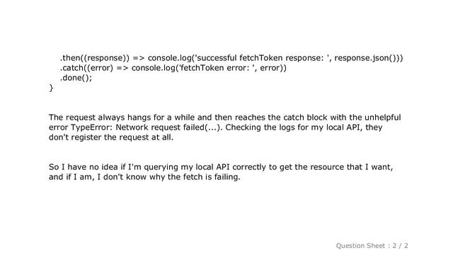 Android : React Native Android Fetch failing on connection to local API смотреть онлайн