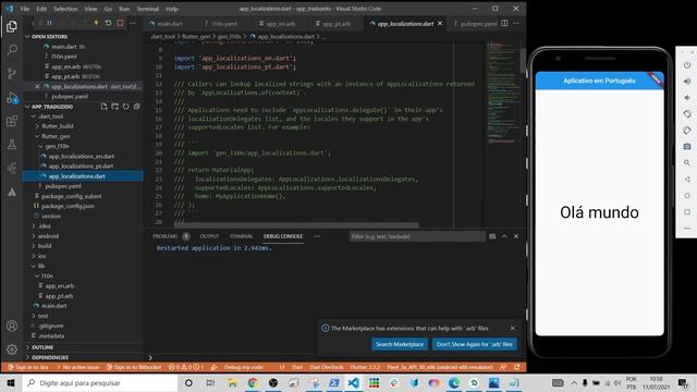 RESOLVIDO Como Fazer um App em Flutter em Múltiplos Idiomas Flutter LOCALIZATION INTL Arquivos ARB смотреть онлайн