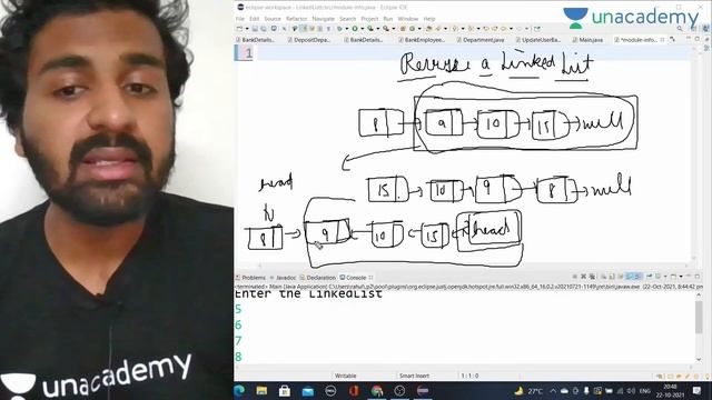 LinkedList using Recursion | L 5 | Data Structures in Java | Rahul Singla смотреть онлайн