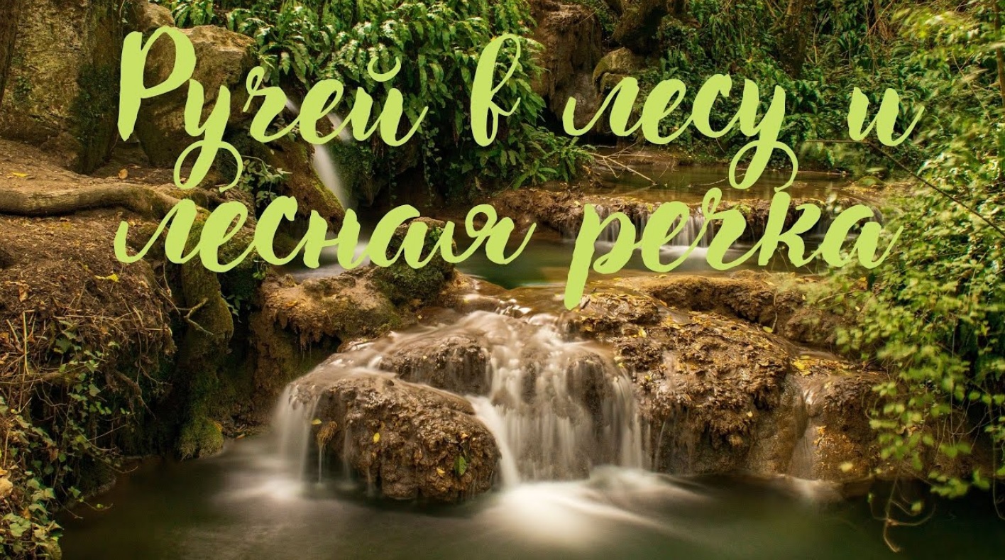 Ручей в лесу и лесная речка. Романтическая музыка. смотреть онлайн