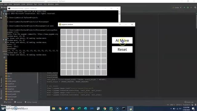 Minesweeper Project CS 50's AI with Python смотреть онлайн
