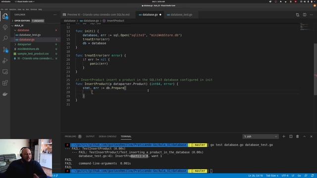 Praticando Go #11 - Conexões com bases de dados SQLite3 смотреть онлайн