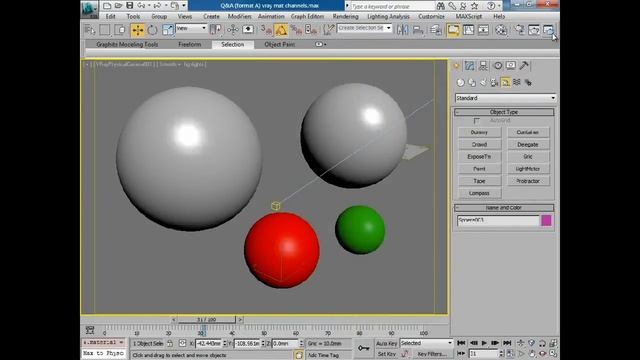 Exclude objects from reflection and refraction in V-Ray смотреть онлайн
