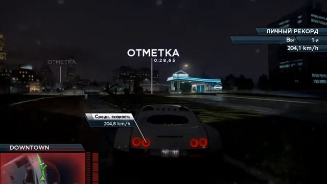 Need for speed Most Wanted разбег на Bugatti veyron 16.4 super sport смотреть онлайн