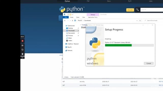 Install python on Windows first time смотреть онлайн