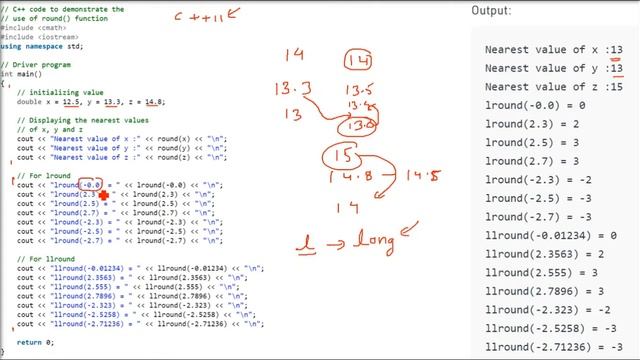 What are round functions | round function in C | round function in C++ смотреть онлайн