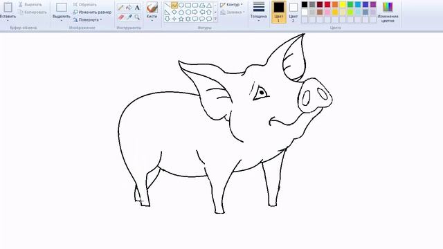КАК РИСОВАТЬ СВИНЬЮ в PAINT #46 | HOW TO DRAW FEVER IN PAINT # 46 смотреть онлайн