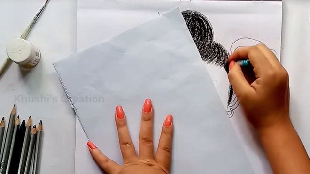 How to draw cute baby shiv||step by step||Sawansomvar Special||Khushi's Creation смотреть онлайн
