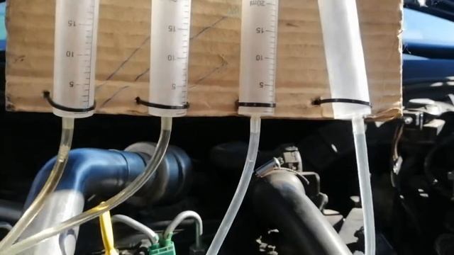 Renault megane 2, 1.5 dci k9k 724. Топливная система delphi. Проверка форсунок на слив в обратку. смотреть онлайн