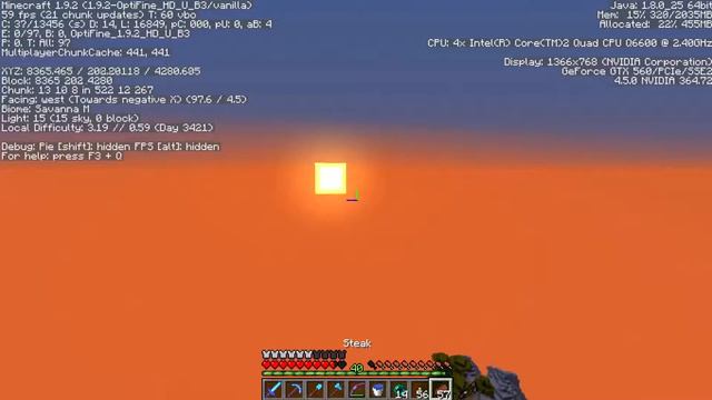 Rare terrain generation in Minecraft vanilla (Savanna M) смотреть онлайн