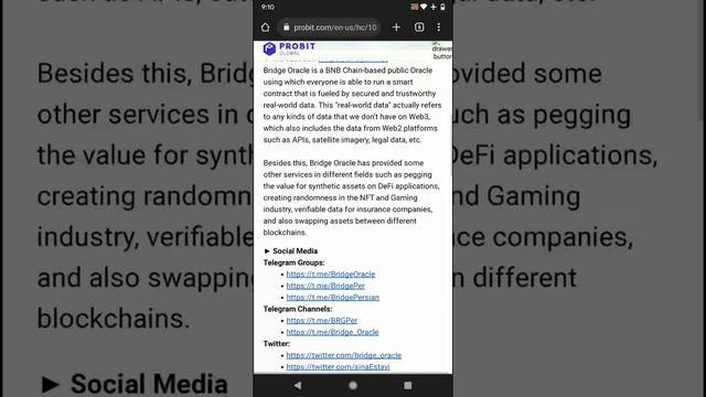 ProBit Global Will Lists Bridge Oracle (BRG) September 20, 2022, 06:00 UTC смотреть онлайн