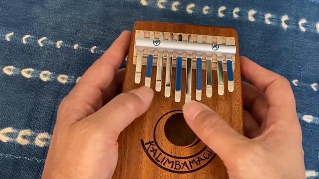 10-Note Kalimba Plays Song From 1968 Kalimba Manual