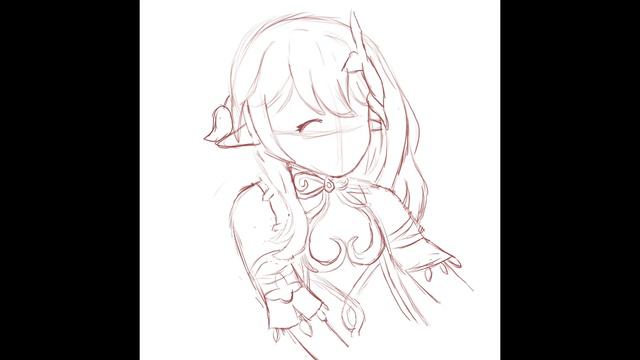 Drawing Nahida from Genshin Impact смотреть онлайн