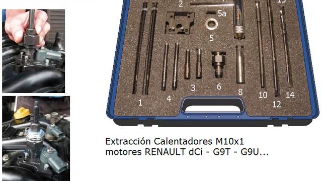 RTools - Herramientas Extracción Calentadores Renault dCi - G9T - G9U... смотреть онлайн