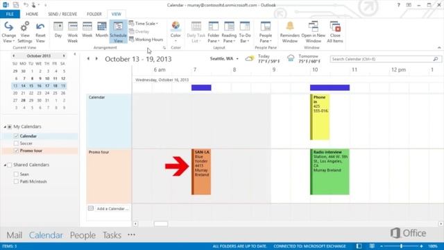 Microsoft Office 365 - Outlook 2013 - Calendar Training смотреть онлайн