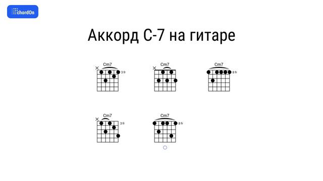 Как играть аккорд C-7 на гитаре и фортепиано смотреть онлайн