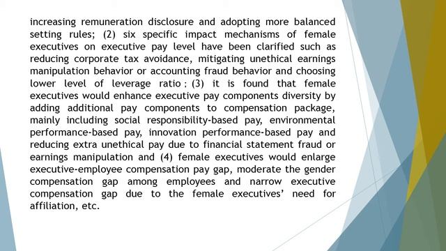 How can Female Executives Shape the Effectiveness of Executive Compensation A Multi Dimensional Ap смотреть онлайн