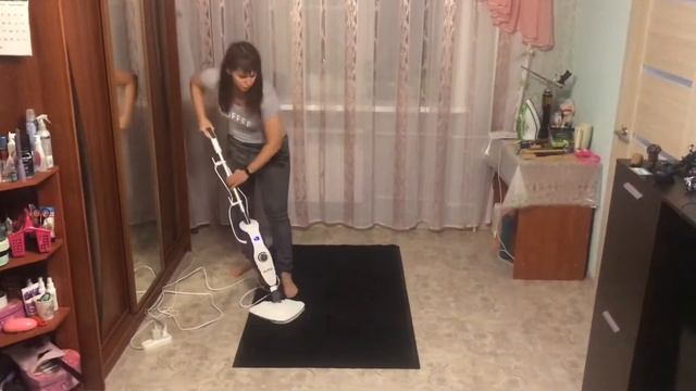 Обзор на паровую швабру Китфорт 1006 #kitfort# #пароваяшвабраkitfortkt-1006#