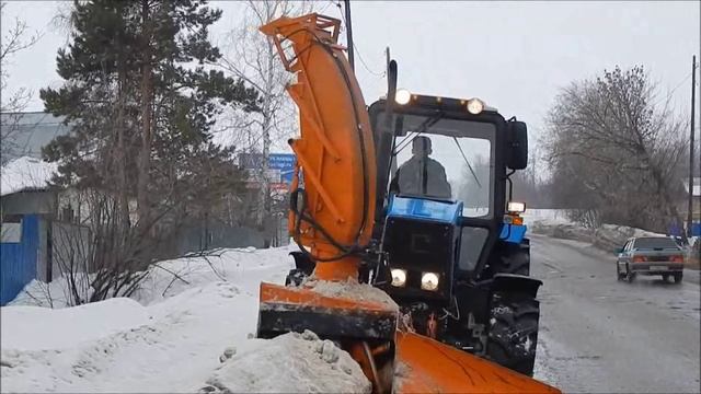 погрузка и вывоз снега МТЗ 1221