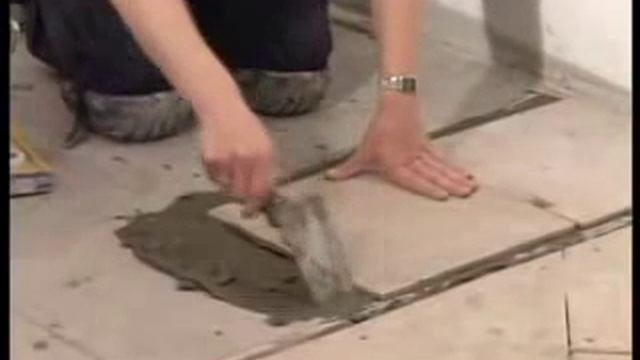 укладка керамической плитки на пол.flv смотреть онлайн