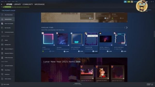 + Steam Points Shop Update + New Badges, Frames, Season Profile + Where & FAQ +