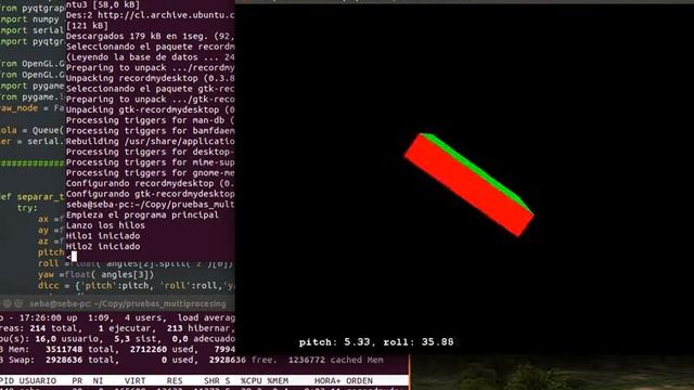 Copia de 3D graph of MPU using pyopengl and multiprocessing modules. смотреть онлайн