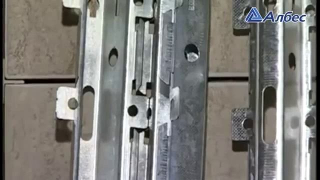 Монтаж реечного потолка Албес